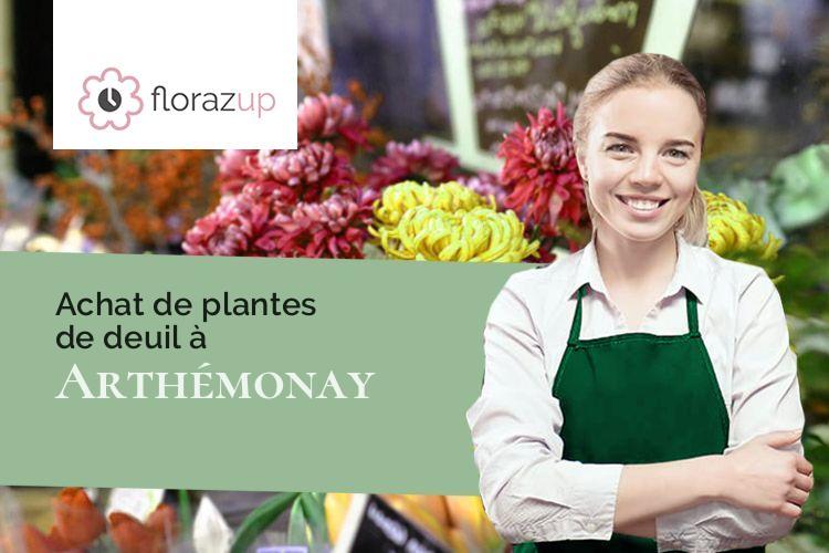créations florales pour un enterrement à Arthémonay (Drôme/26260)