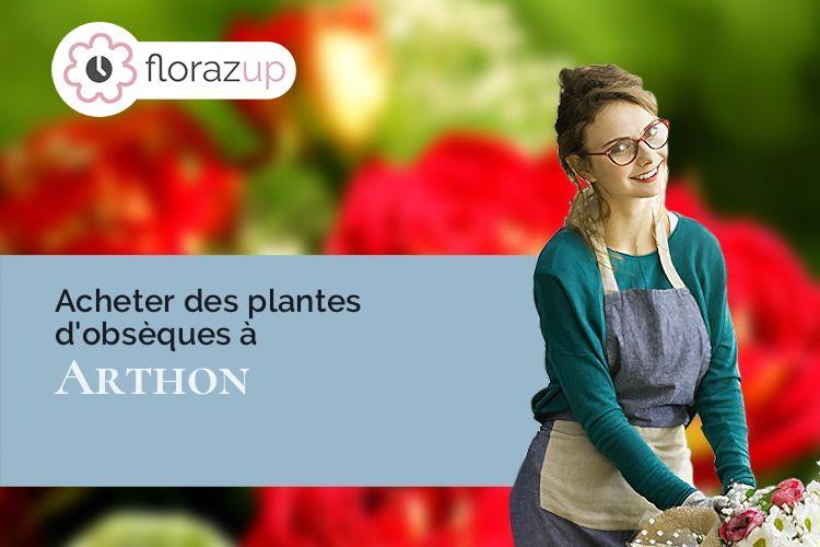 fleurs deuil pour un décès à Arthon (Indre/36330)