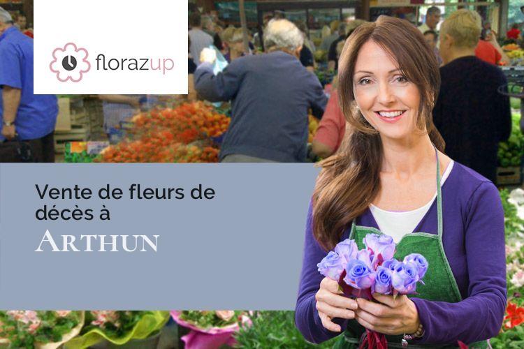 créations de fleurs pour des funérailles à Arthun (Loire/42130)