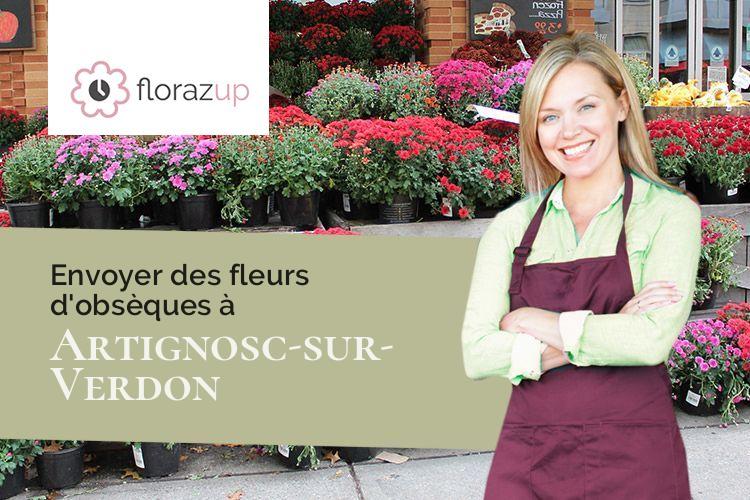 gerbes de fleurs pour un décès à Artignosc-sur-Verdon (Var/83630)