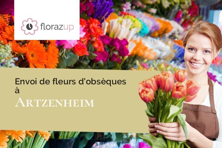 bouquets de fleurs pour un enterrement à Artzenheim (Haut-Rhin/68320)