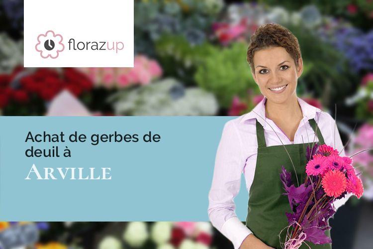compositions de fleurs pour un décès à Arville (Loir-et-Cher/41170)