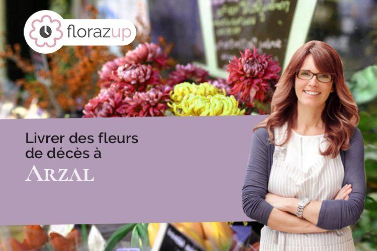compositions florales pour un décès à Arzal (Morbihan/56190)
