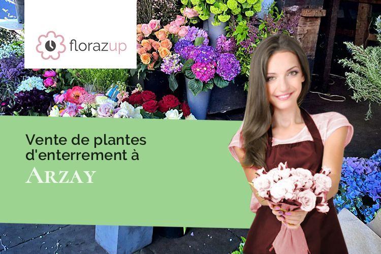 croix de fleurs pour un deuil à Arzay (Isère/38260)