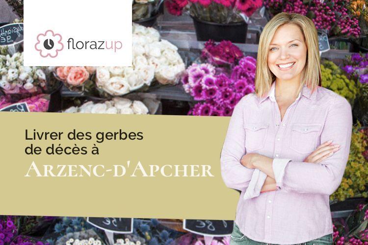bouquets de fleurs pour un enterrement à Arzenc-d'Apcher (Lozère/48310)