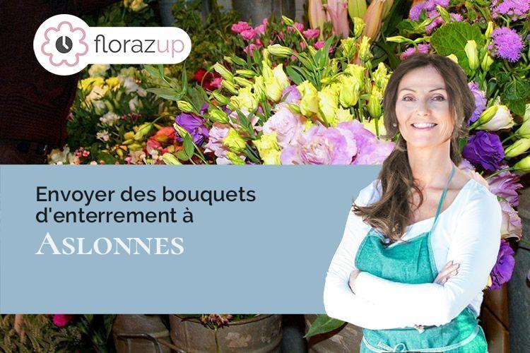 coeur de fleurs pour une crémation à Aslonnes (Vienne/86340)