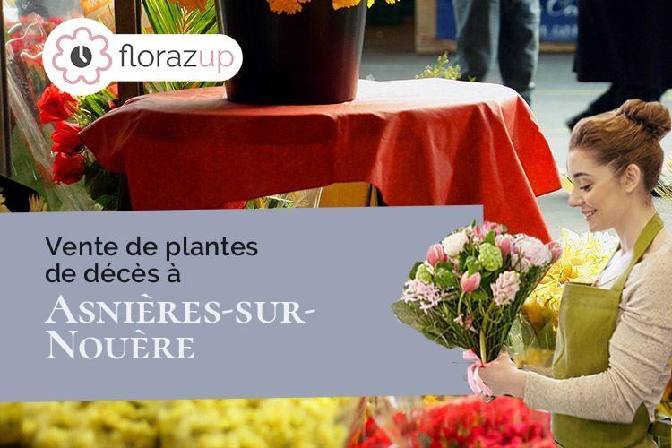 compositions florales pour un enterrement à Asnières-sur-Nouère (Charente/16290)