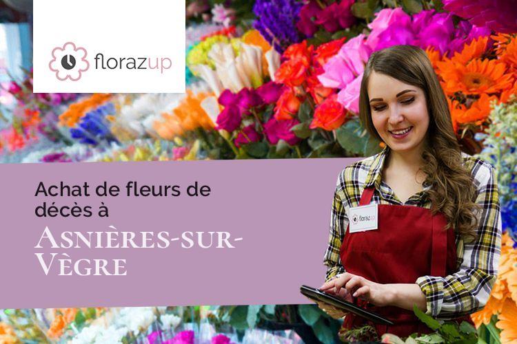 coupes de fleurs pour des obsèques à Asnières-sur-Vègre (Sarthe/72430)