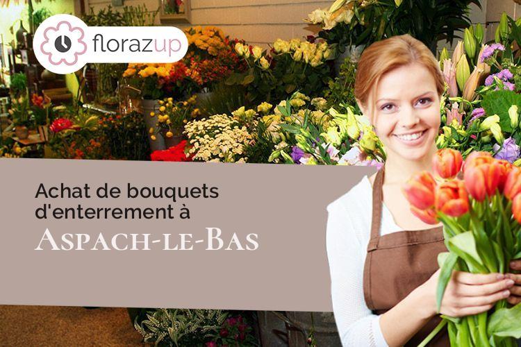 créations de fleurs pour un enterrement à Aspach-le-Bas (Haut-Rhin/68700)