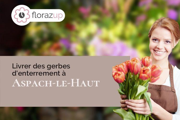 fleurs deuil pour une crémation à Aspach-le-Haut (Haut-Rhin/68700)