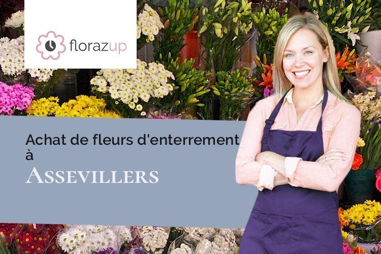 compositions de fleurs pour des obsèques à Assevillers (Somme/80200)