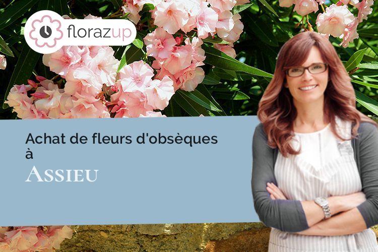 couronnes florales pour une crémation à Assieu (Isère/38150)