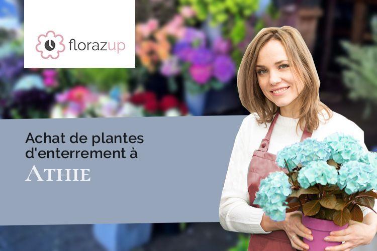 fleurs deuil pour un décès à Athie (Côte-d'Or/21500)