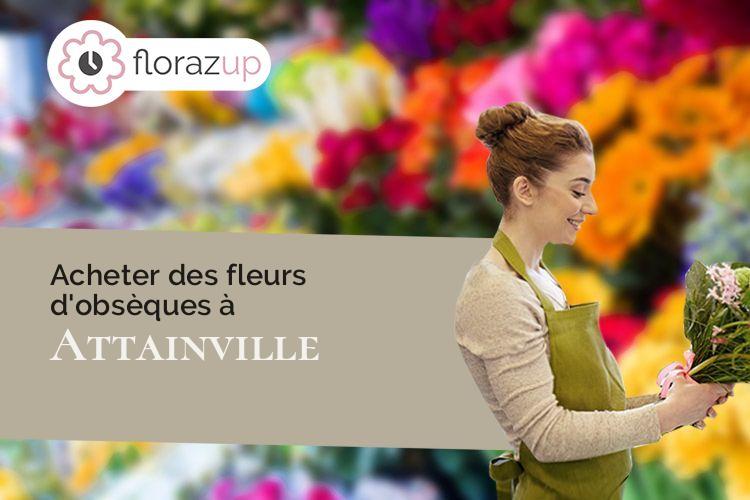 coeur de fleurs pour des obsèques à Attainville (Val-d'Oise/95570)