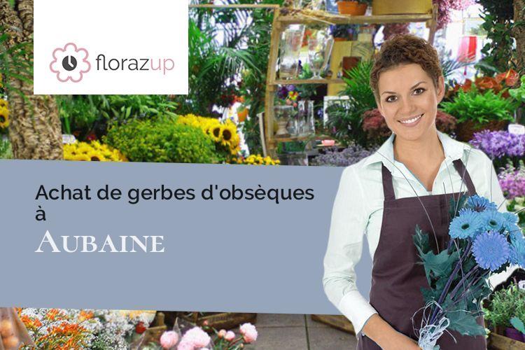 compositions de fleurs pour un décès à Aubaine (Côte-d'Or/21360)