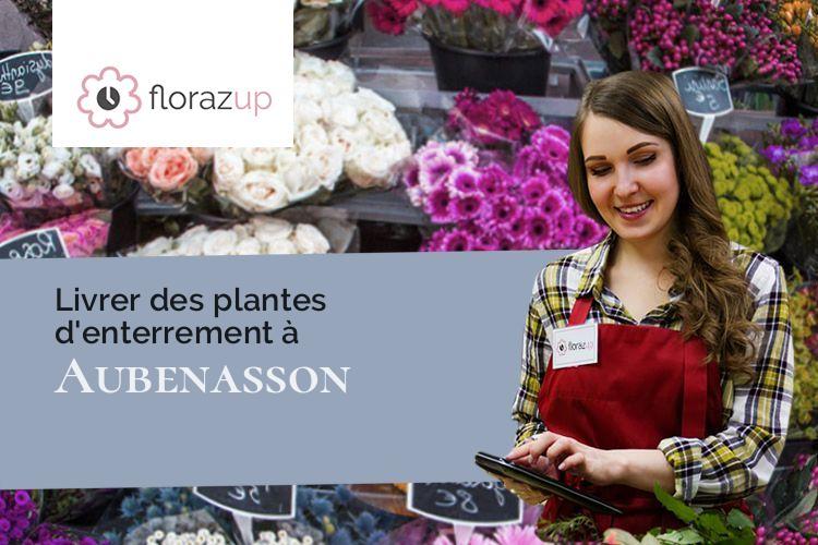 couronnes florales pour des obsèques à Aubenasson (Drôme/26340)