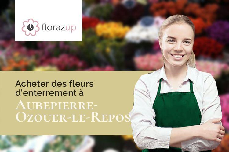 coupes de fleurs pour des funérailles à Aubepierre-Ozouer-le-Repos (Seine-et-Marne/77720)