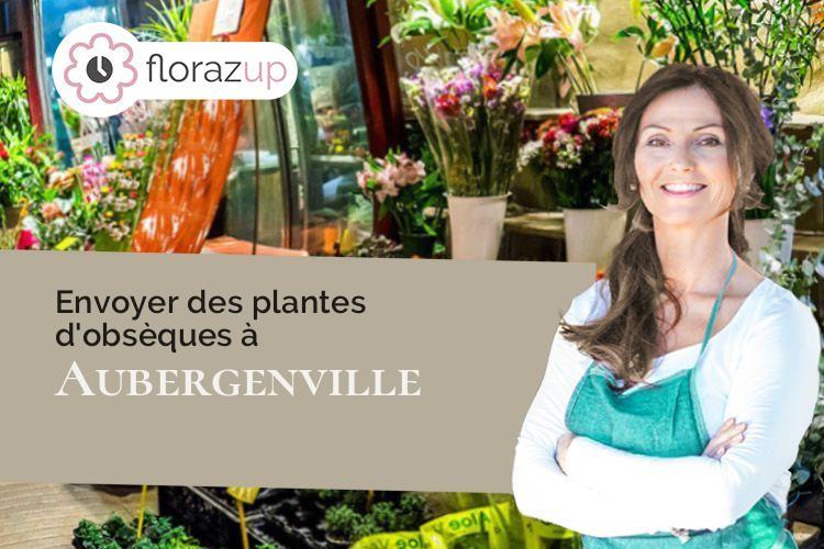 compositions de fleurs pour un décès à Aubergenville (Yvelines/78410)