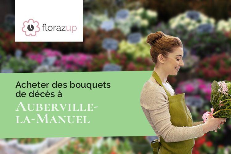 coupes de fleurs pour des funérailles à Auberville-la-Manuel (Seine-Maritime/76450)