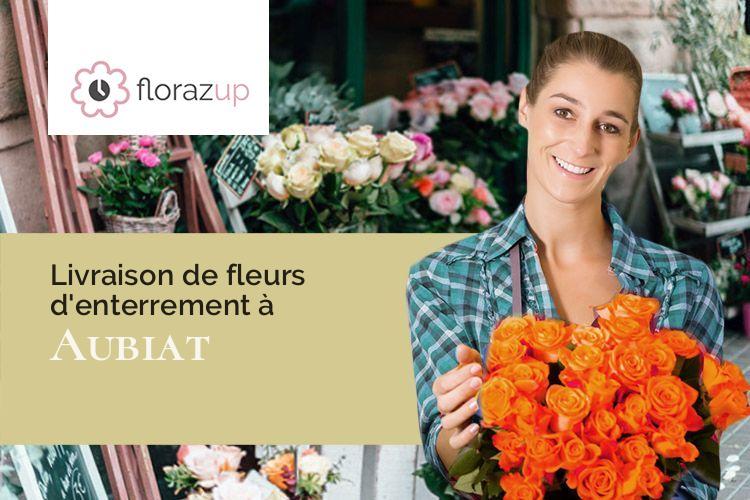 coupes de fleurs pour des obsèques à Aubiat (Puy-de-Dôme/63260)