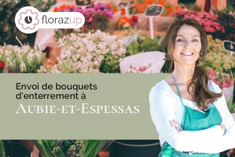couronnes florales pour un décès à Aubie-et-Espessas (Gironde/33240)