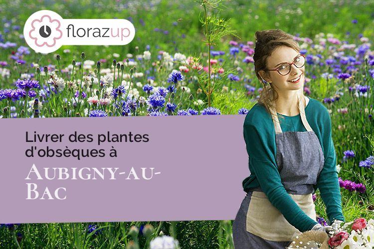 créations florales pour des funérailles à Aubigny-au-Bac (Nord/59265)