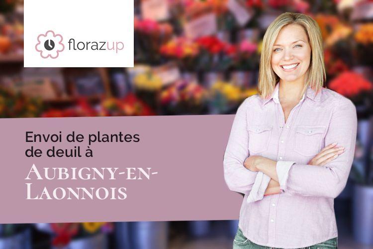 gerbes de fleurs pour un deuil à Aubigny-en-Laonnois (Aisne/02820)