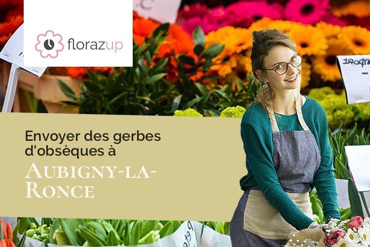 fleurs deuil pour un deuil à Aubigny-la-Ronce (Côte-d'Or/21340)