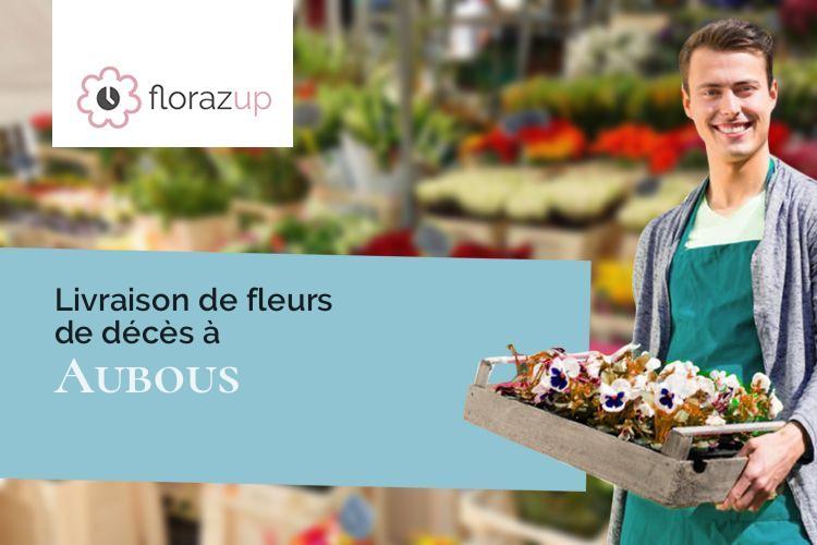 coeurs de fleurs pour un enterrement à Aubous (Pyrénées-Atlantiques/64330)