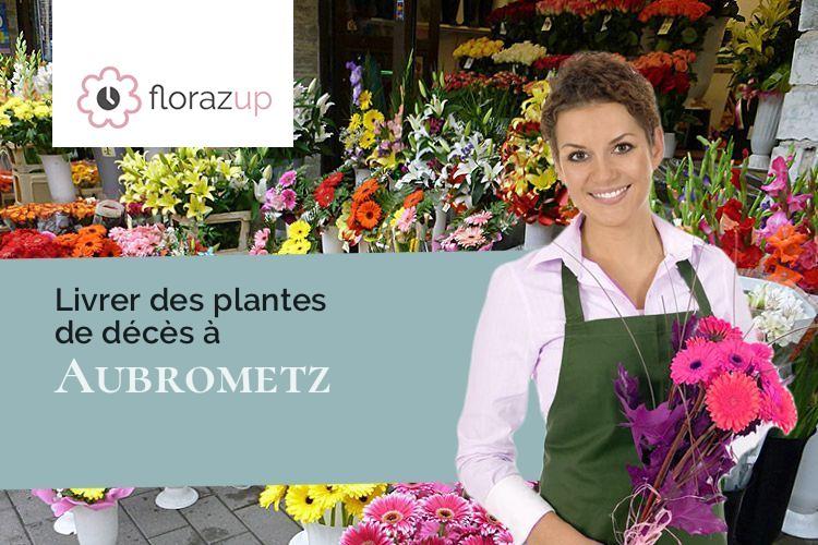 compositions florales pour un deuil à Aubrometz (Pas-de-Calais/62390)
