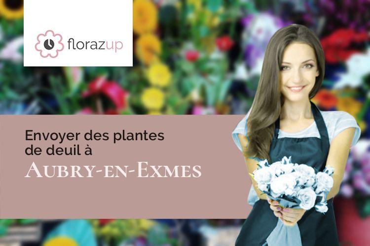 fleurs deuil pour un décès à Aubry-en-Exmes (Orne/61160)