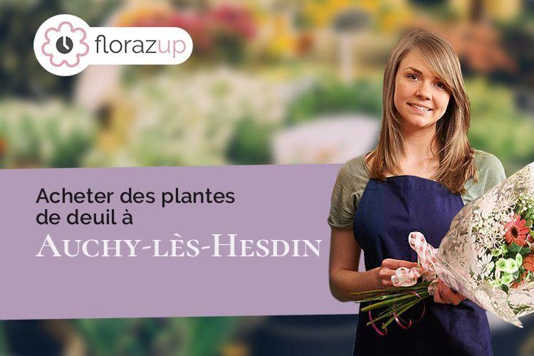 compositions de fleurs pour des obsèques à Auchy-lès-Hesdin (Pas-de-Calais/62770)