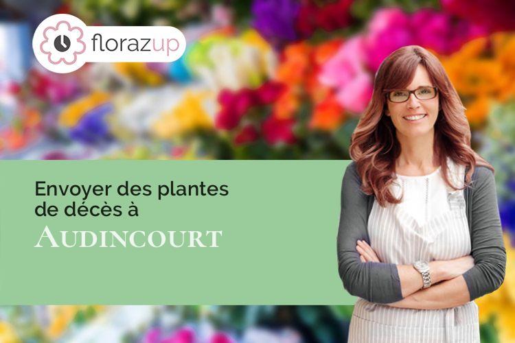 gerbes de fleurs pour des obsèques à Audincourt (Doubs/25400)