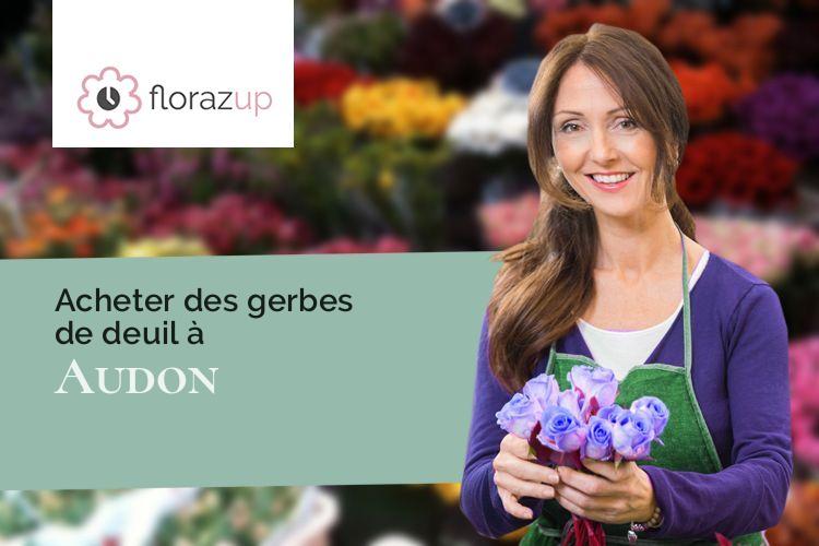 compositions florales pour des funérailles à Audon (Landes/40400)