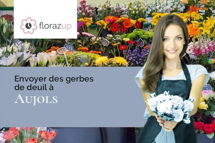 bouquets de fleurs pour des obsèques à Aujols (Lot/46090)