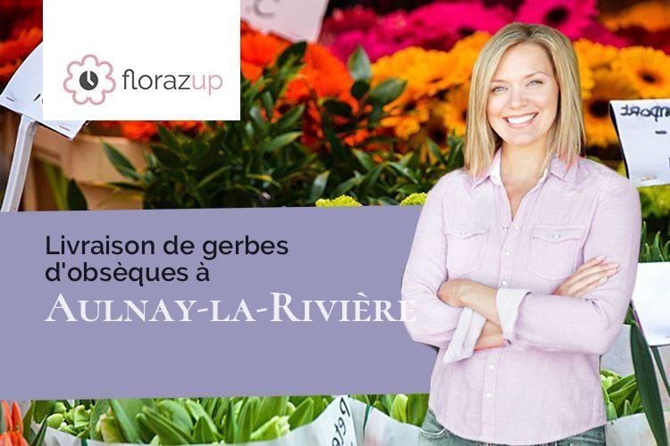 bouquets de fleurs pour des funérailles à Aulnay-la-Rivière (Loiret/45390)