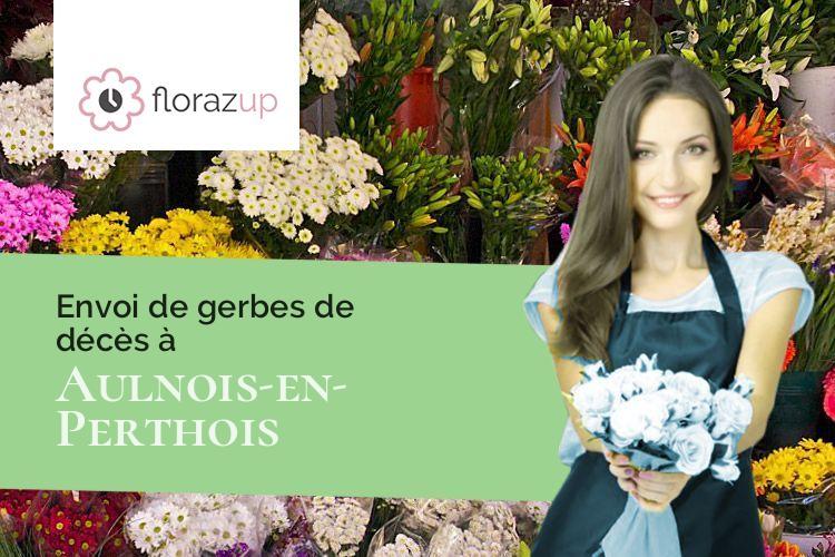 coeurs de fleurs pour des funérailles à Aulnois-en-Perthois (Meuse/55170)
