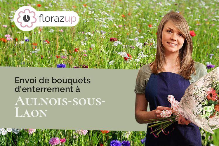 couronnes florales pour un décès à Aulnois-sous-Laon (Aisne/02000)