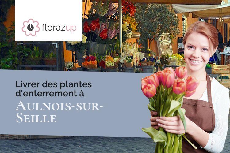 couronnes de fleurs pour un deuil à Aulnois-sur-Seille (Moselle/57590)