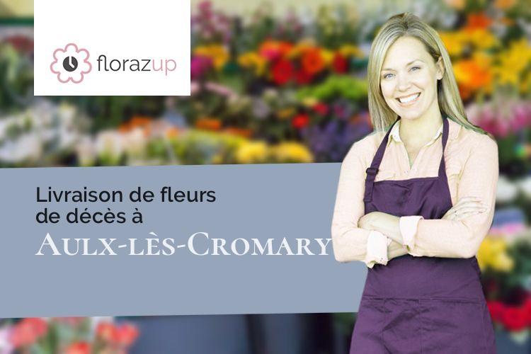 coeurs de fleurs pour des obsèques à Aulx-lès-Cromary (Haute-Saône/70190)