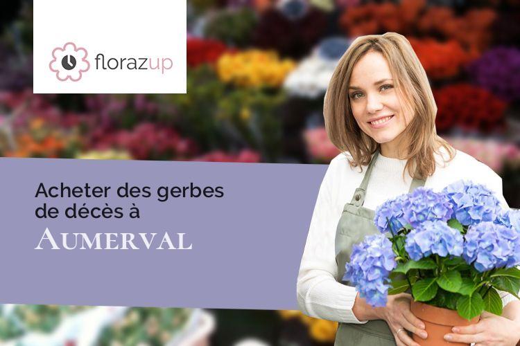 coupes de fleurs pour des funérailles à Aumerval (Pas-de-Calais/62550)