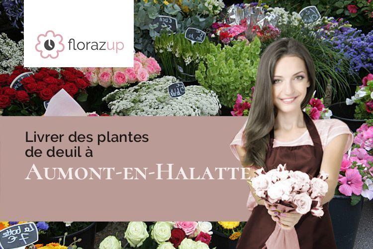 couronnes florales pour un enterrement à Aumont-en-Halatte (Oise/60300)