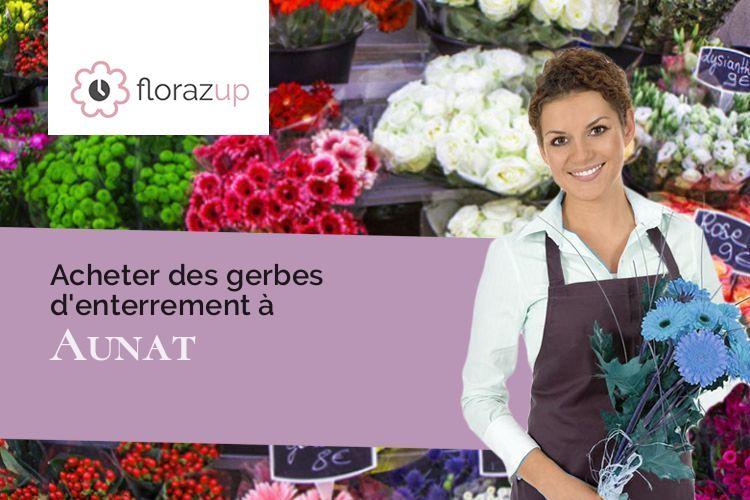 coeurs de fleurs pour un deuil à Aunat (Aude/11140)