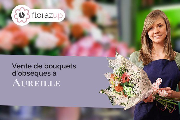 bouquets de fleurs pour des funérailles à Aureille (Bouches-du-Rhône/13930)