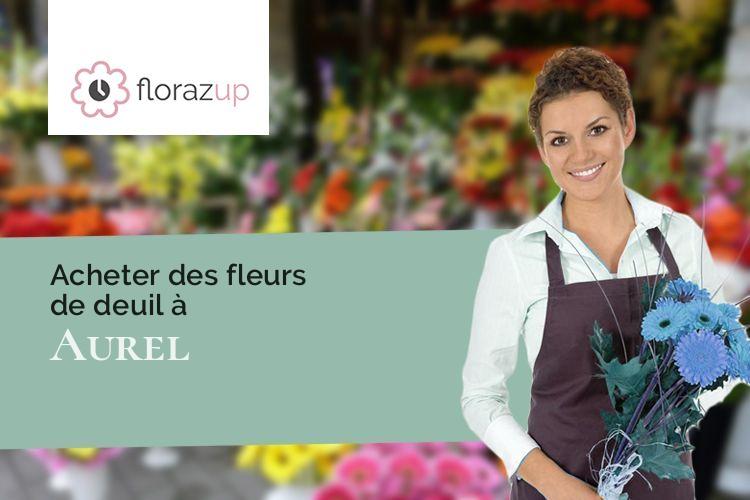 compositions florales pour un deuil à Aurel (Vaucluse/84390)