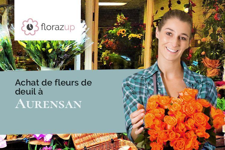 gerbes de fleurs pour des obsèques à Aurensan (Gers/32400)