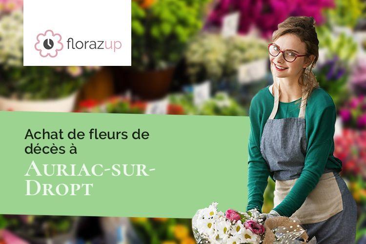 coupes de fleurs pour des funérailles à Auriac-sur-Dropt (Lot-et-Garonne/47120)