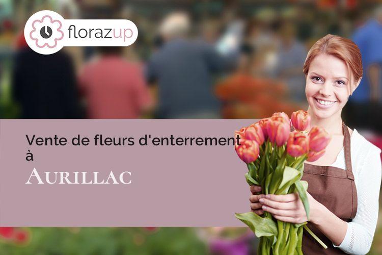 compositions florales pour un décès à Aurillac (Cantal/15000)