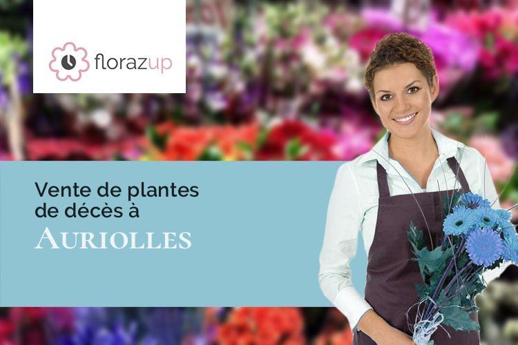 couronnes de fleurs pour une crémation à Auriolles (Gironde/33790)