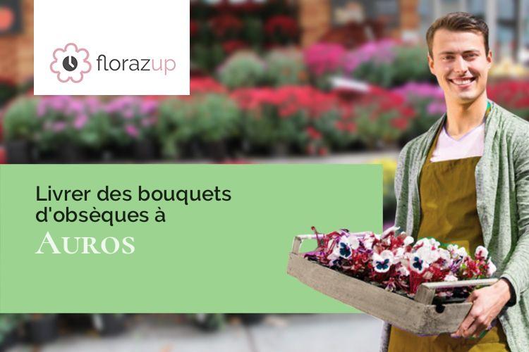 bouquets de fleurs pour des funérailles à Auros (Gironde/33124)